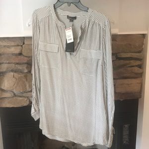 Women’s houndstooth blouse